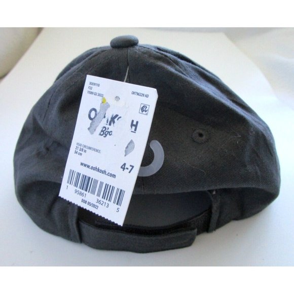 Oshkosh B'Gosh Baseball Ball Outdoor Cap Hat Adjustable - New with Tag Size 4-7 - Picture 4 of 12
